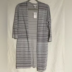NWT Chico's Silver Duster Chico Size 1